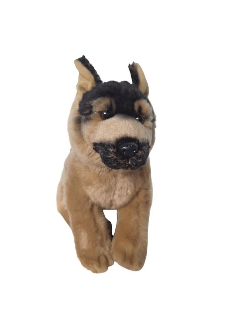 Toys R Us German Shepherd Dog Plush 10 Inch Brown